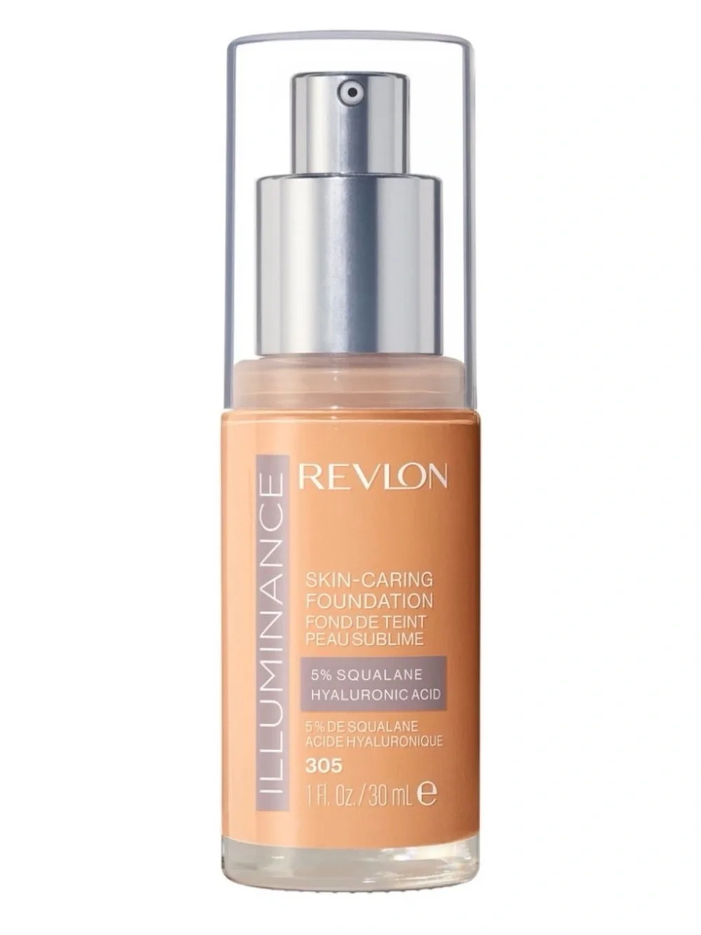 Revlon Illuminance Skin-Caring Liquid Foundation Medium Sand 305 Hyaluronic Acid